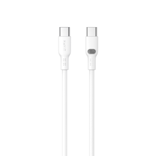 Кабель USB PD Type-C/Type-C Havit HV-CB6279 3,0A 60W 1м білий Житомир