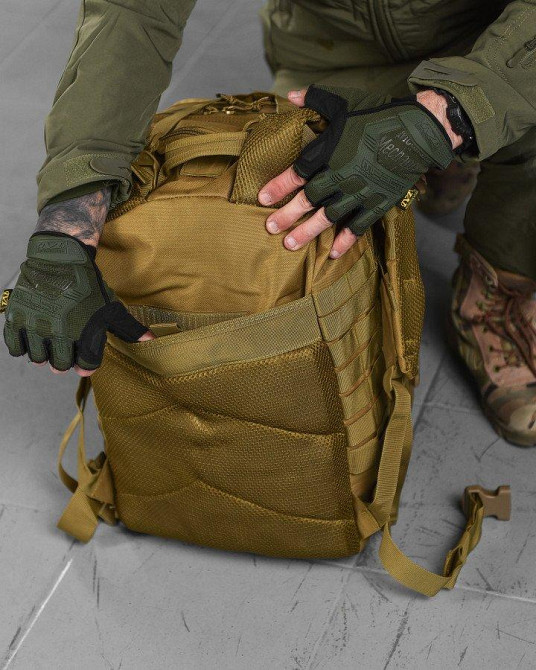 Рюкзак тактический кайот 45л 800D Silver Knight USA  ВТ6388 Одесса - изображение 6