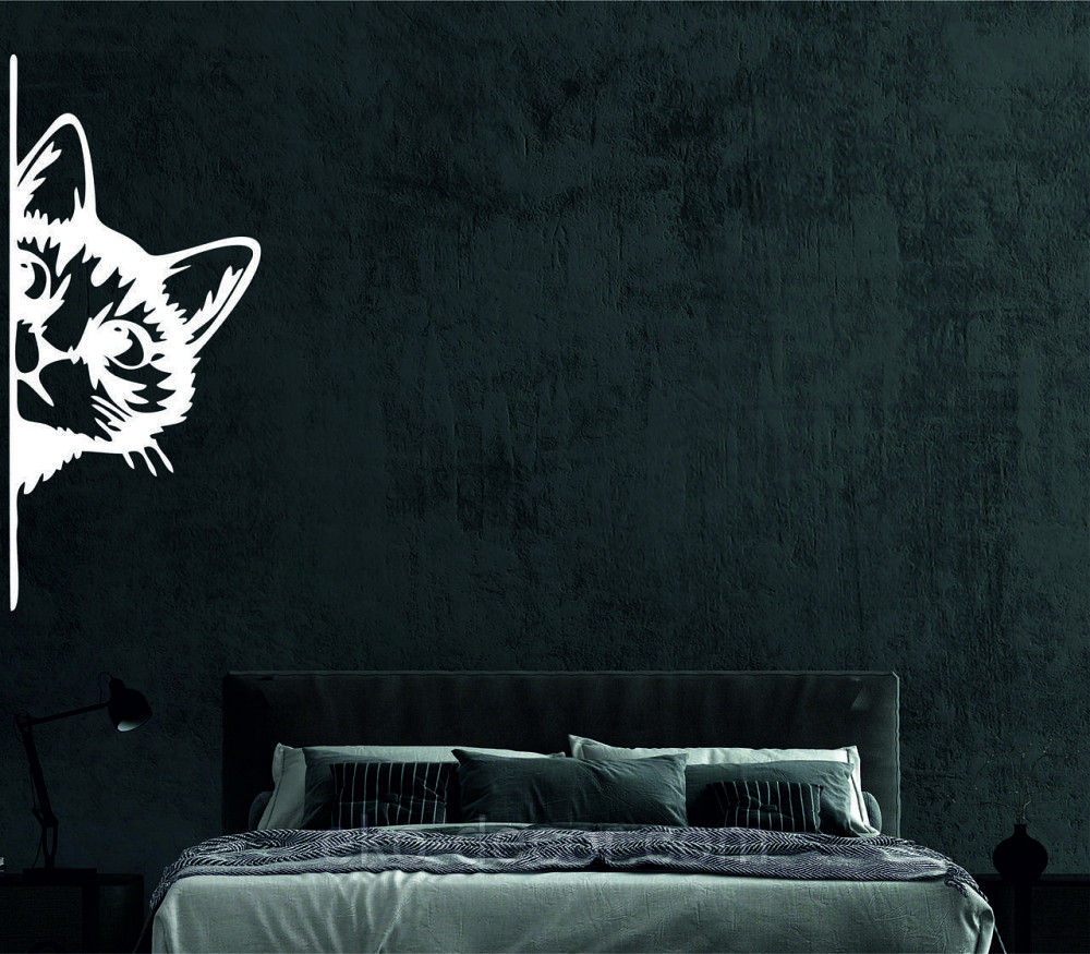 Декоративне настінне 3D Панно «Кіт» Декор на стіну з об'ємом (ціна за 1 шт) Київ - фото 2