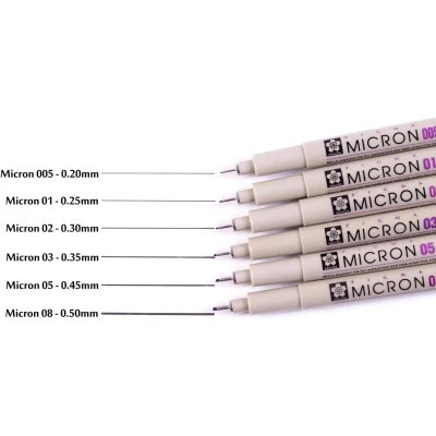 Лайнер Sakura Pigma Micron (0.1) 0,25 мм Коричневий (084511326309) Вінниця - фото 8