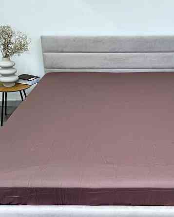 Ecotton Простирадло на резинці Ecotton 180х200 см із сатину (арт. 16-1412 Stucco) коричневий Київ