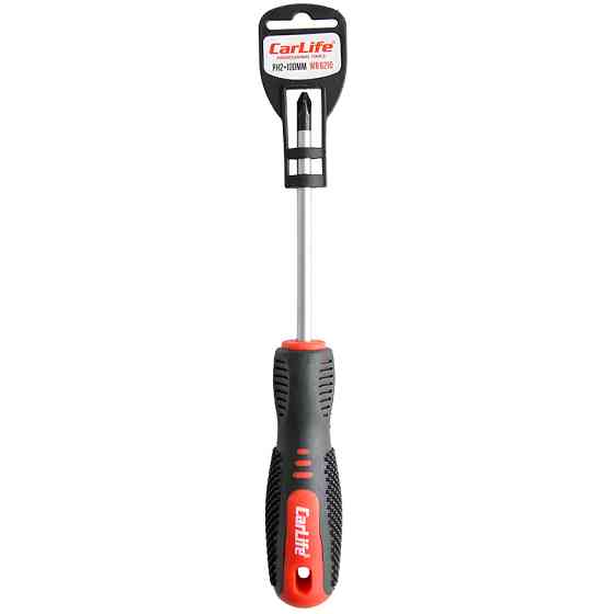 Викрутка Carlife хрестова PH2x100mm, Cr-V 6150 Львів