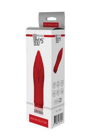 Мини вибратор со съемной вибропулей,Dream Toys Red Revolution Sirona, красный Sex Aura Киев