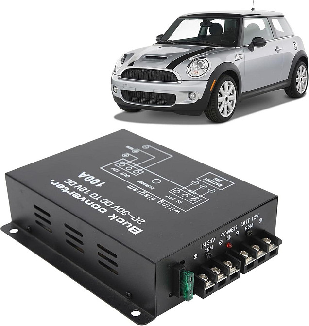 Перетворювач автомобільної напруги DC24-12 100A Вінниця - фото 6