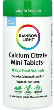 Цитрат кальция для костей Rainbow Light Calcium Citrate 120 мини таб Киев
