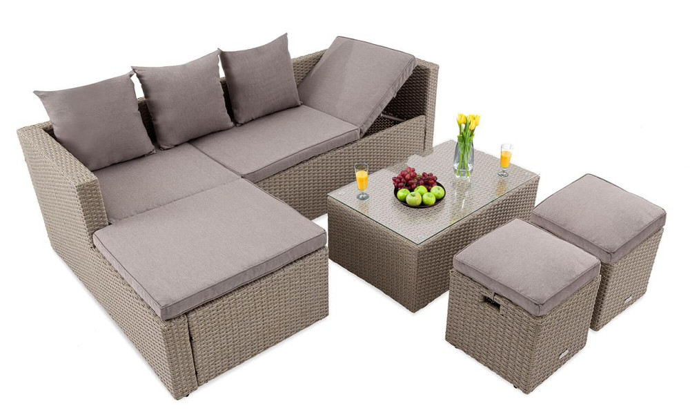 Садові меблі Di Volio Bologna бежевий/світло-сірий Киев - изображение 3