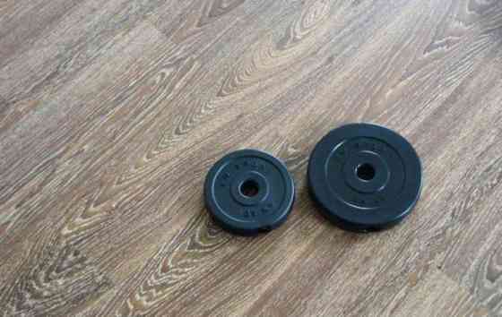 Штанга набірна W-подібна на 27 кг Гантелі, гирі, штанги і диски з пластиковим покриттям Київ