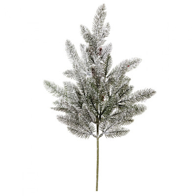 Декоративная ветвь YES! Fun хвойная 66 см, заснеженная (973951) Винница - изображение 1
