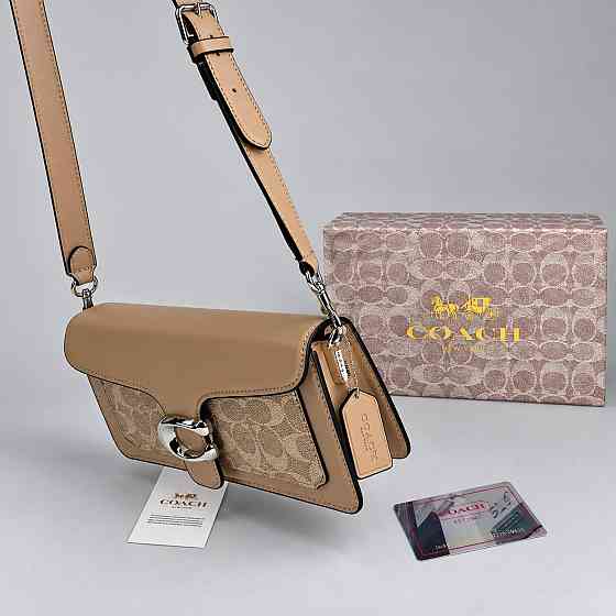 Женская сумка кроссбоди Coach Tabby Shoulder light brown Lux Киев