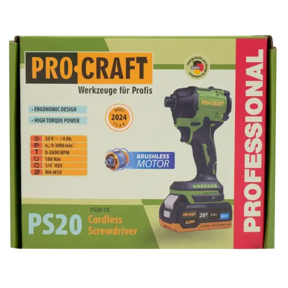Винтоверт аккумуляторный Procraft PS20 (с 1 акб) Коломыя