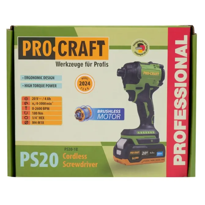 Винтоверт аккумуляторный Procraft PS20 (с 1 акб) Коломия - фото 1