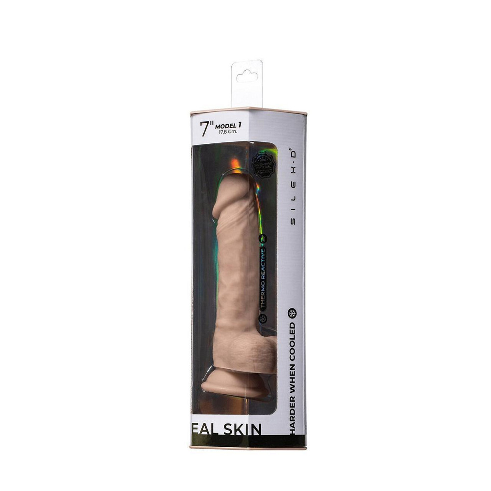 Фаллоимитатор SilexD Johnny Real Skin Flesh (7in MODEL 1), суперсофт-силикон+Silexpan, диаметр 3,8см Sex Aura Киев - изображение 8