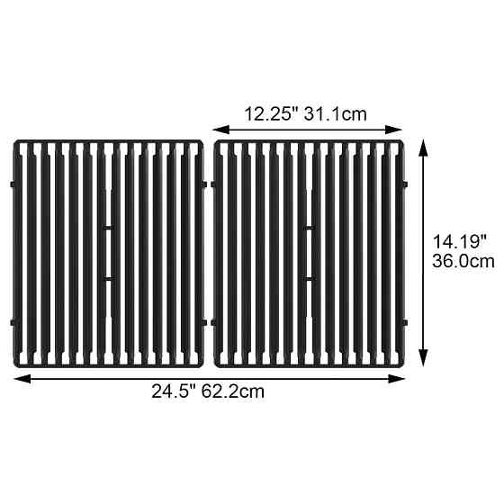 Решетка из чугуна для гриля Signet Broil King 11227, 2шт Код: 011685 Ровно
