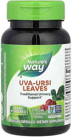 Мучниця лоя нирок Nature's Way Uva Ursi 1440 мг 100 вег капс Київ