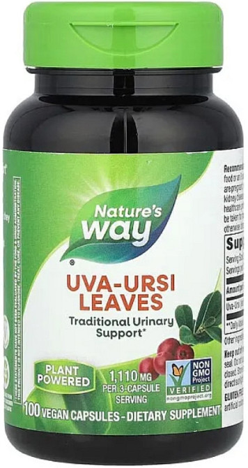 Мучниця лоя нирок Nature's Way Uva Ursi 1440 мг 100 вег капс Київ - фото 1