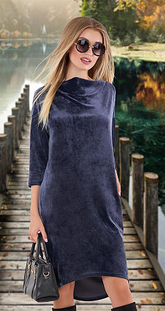 OVERSIZE велюровое платье (44) Киев - изображение 1