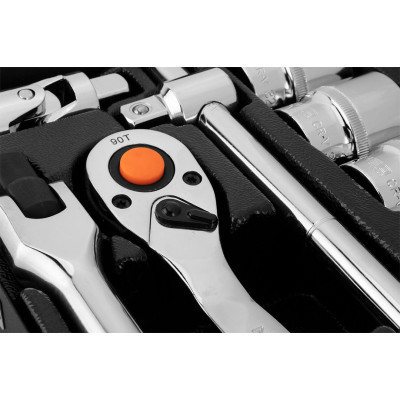 Набір головок Neo Tools 25шт, 1/2", CrV, металевий кейс (10-036) Вінниця - фото 3