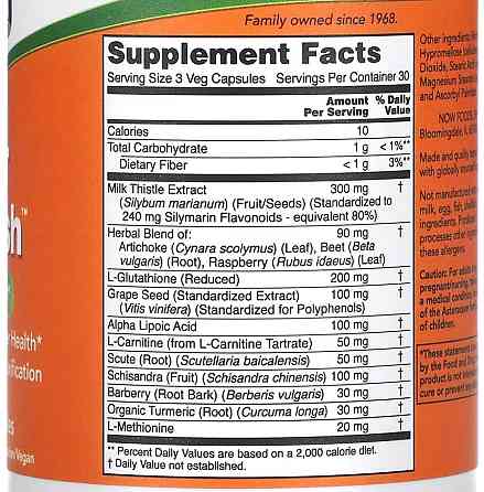 Підтримка печінки (Liver Refresh) Now Foods, 180 капсул Київ