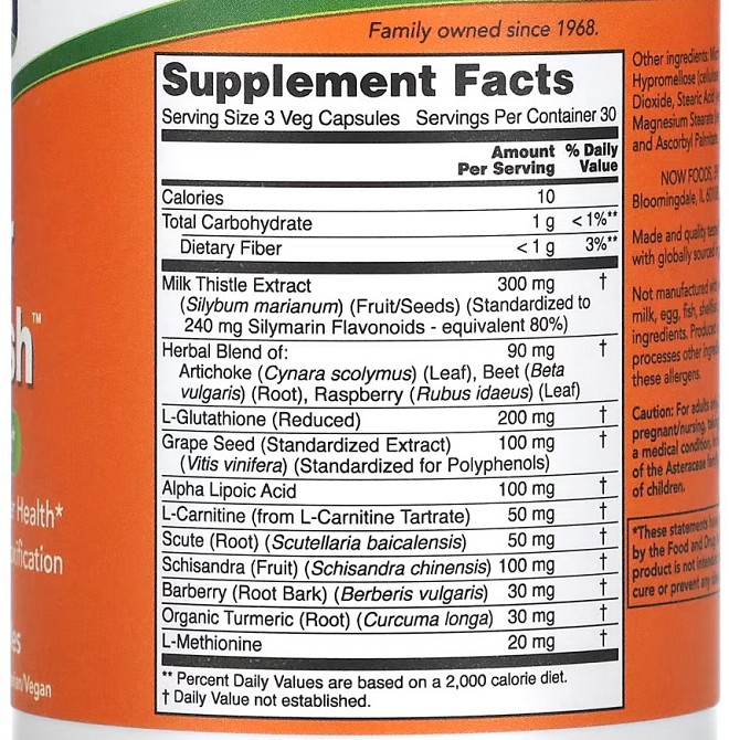 Поддержка печени (Liver Refresh) Now Foods, 180 капсул Київ - фото 2