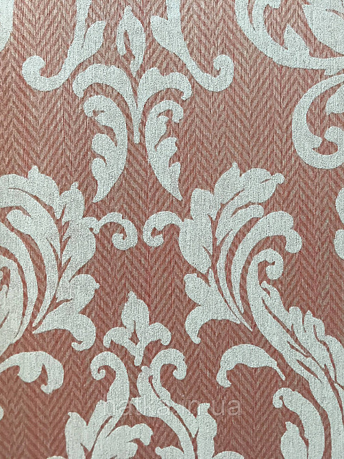 Текстильні шпалери на флізеліновій основі Cador Rasch Textil 086576 вензелі світло-бурштиновий тарракотовый Київ - фото 2
