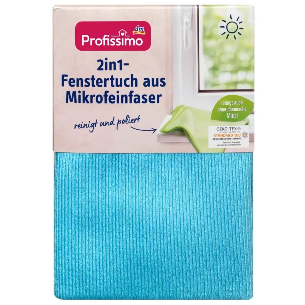 Салфетка из микрофибры для окон и зеркал Profissimo 2in1-Fenstertuch aus Mikrofeinfaser 1 шт Львов - изображение 1