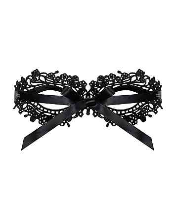 (SALE) Мереживна маска Obsessive A710 mask, єдиний розмір, чорна Sex Aura Київ