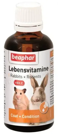 Витаминная добавка Lebensvitamine для грызунов и кроликов 50 мл, Beaphar Винница