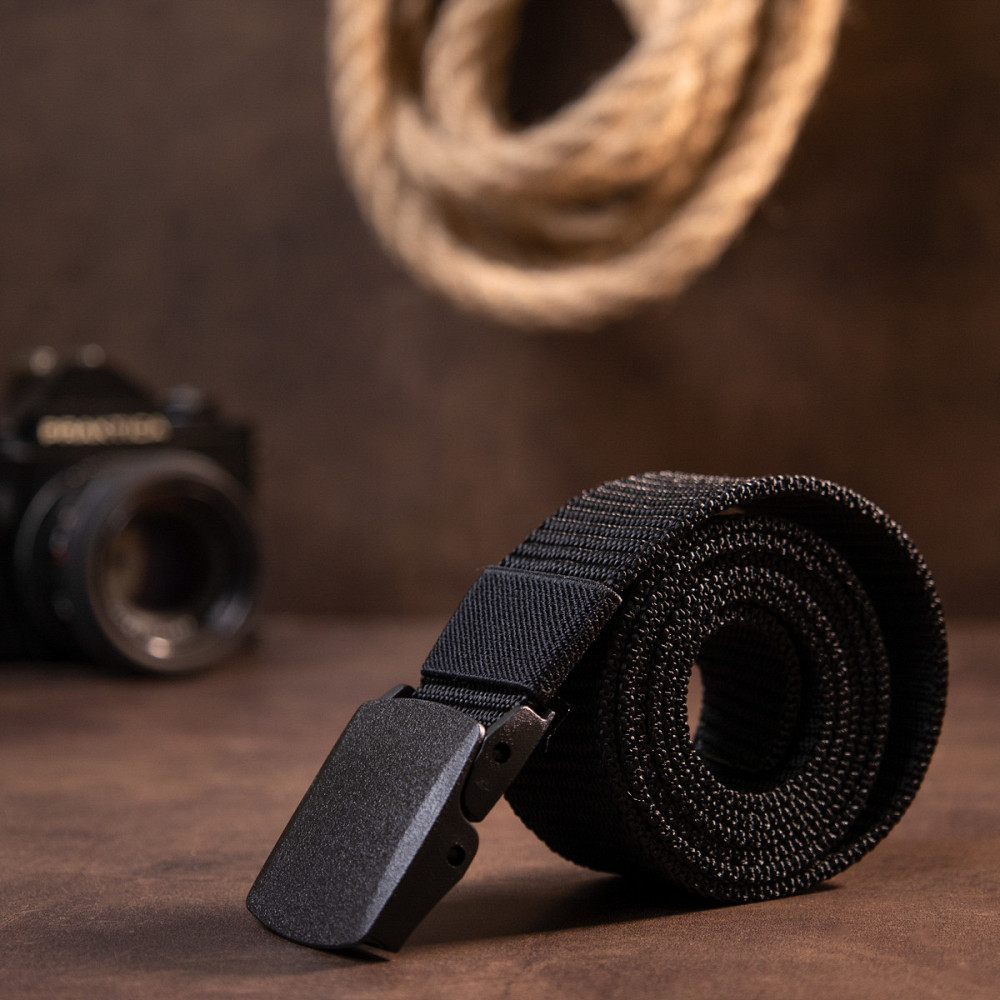 Текстильный ремень Vintage 20540 Черный Киев - изображение 7