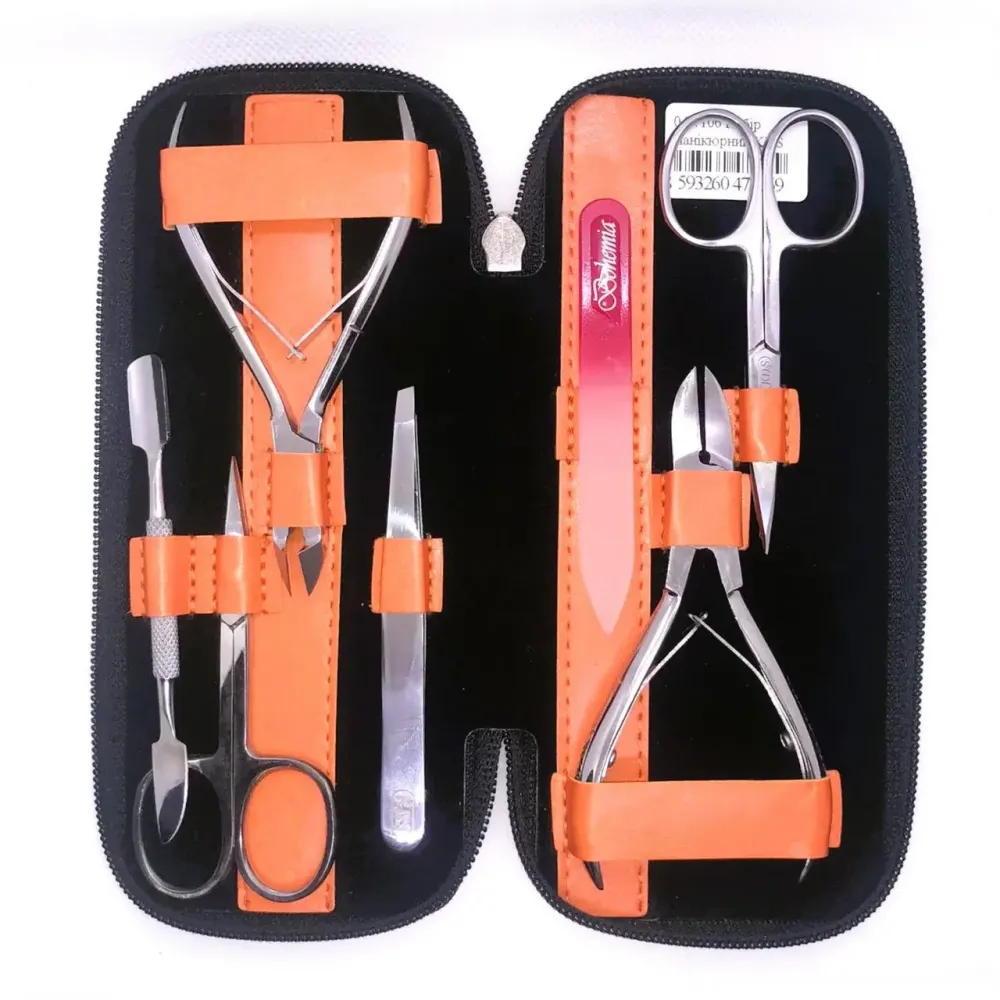 Маникюрный набор KDS маникюрно педикюрный (7 предметов) с хрустальной пилочкой Киев - изображение 5