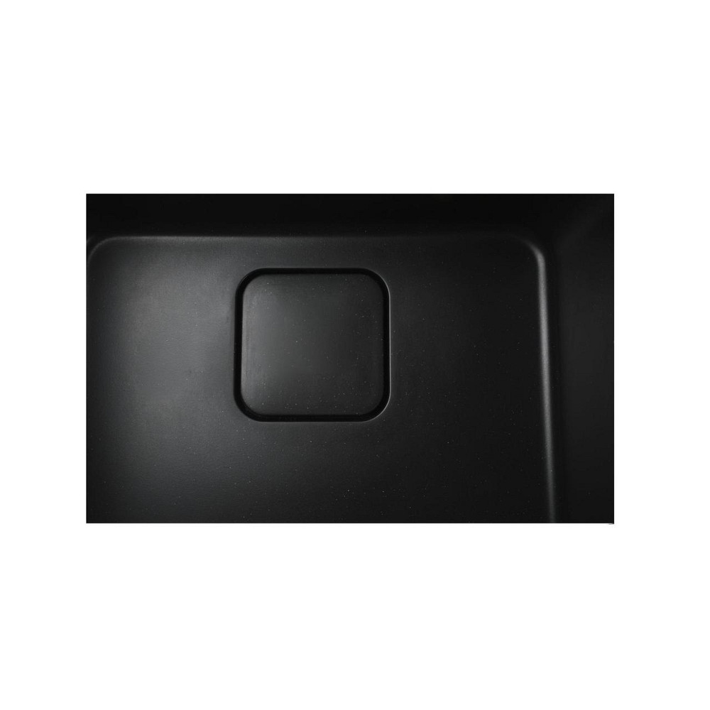 Гранитная мойка Globus Lux BARBORA черный 510х510мм-А0002 Киев - изображение 3