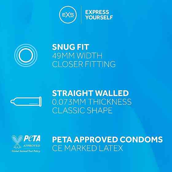 Презервативи - EXS Snug Fit, 48 шт. Sex Aura Київ