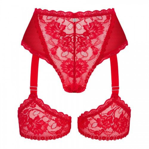 Трусики с поясом для чулок Obsessive Belovya XS/S Sex Aura Киев - изображение 3