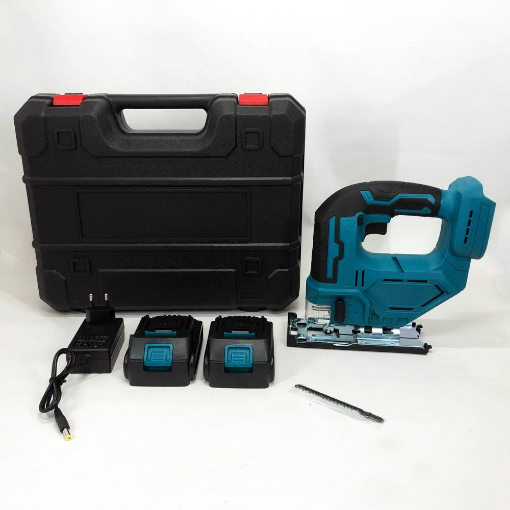 Аккумуляторный бесщеточный лобзик 24V с 2 АКБ в пластиковом кейсе с регулировкой скорости и EP-606 угла Киев - изображение 7