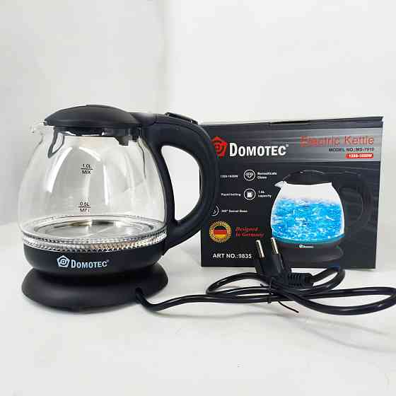 Електричний чайник з високою потужністю Domotec MS-7910 1л 1650Вт, Скляний електрочайник для кухні OP-50 Івано-Франківськ