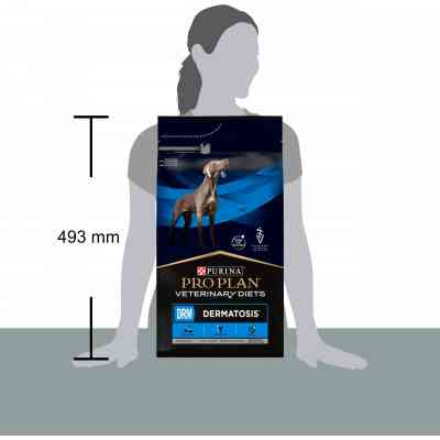 Сухой корм для собак Purina Pro Plan Veterinary Diets DRM Dermatosis Для поддержания функции кожи при дерматозах и чрезмерном выпадении шерсти 3 кг (7 Винница