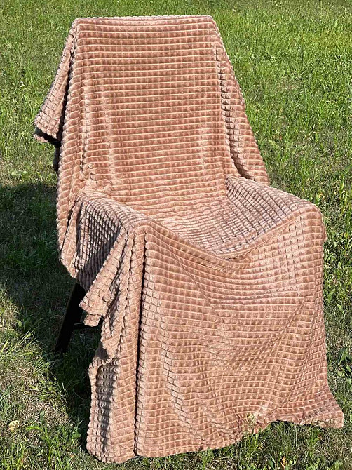 Ecotton Плед Ecotton 200х220 см Well Soft Lux із мікрофібри Camel коричневий Коломия - фото 2