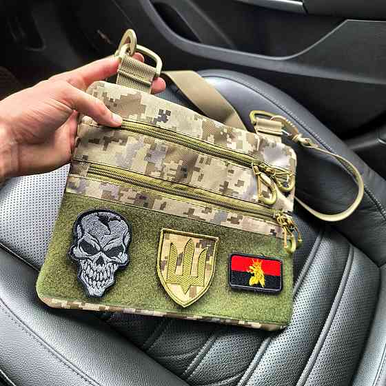 Сумка пояс плечо мужская тактическая, Рюкзак через плечо военная барсетка Сумка через военная NR-49 Львов