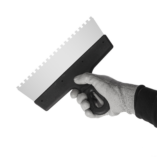 Шпатель із нержавіючої сталі, 250 мм, зуб: 6×6 мм INTERTOOL KT-2256 Киев - изображение 3