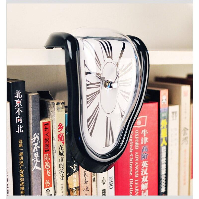 Часы домашние на полку Сальвадор Дали Утекающее время ЧЕРНЫЕ Кременчуг - изображение 1