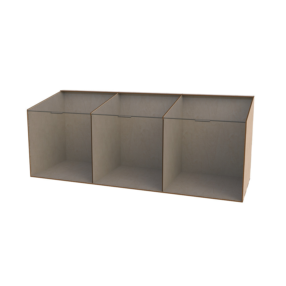 Диспенсер EKOSTAR для конфет, снеков, орехов, крупы на 3 ячейки Киев - изображение 2