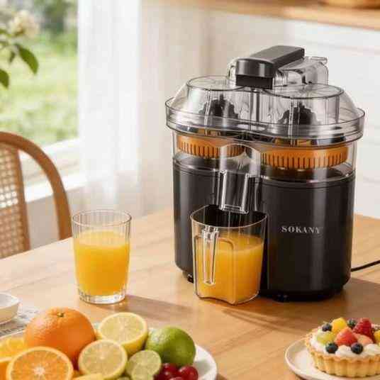 Соковыжималка SK-01029 280Вт, 1500 об/мин, 2 мотора, медная обмотка, EMC, съемные детали, компактная Одесса