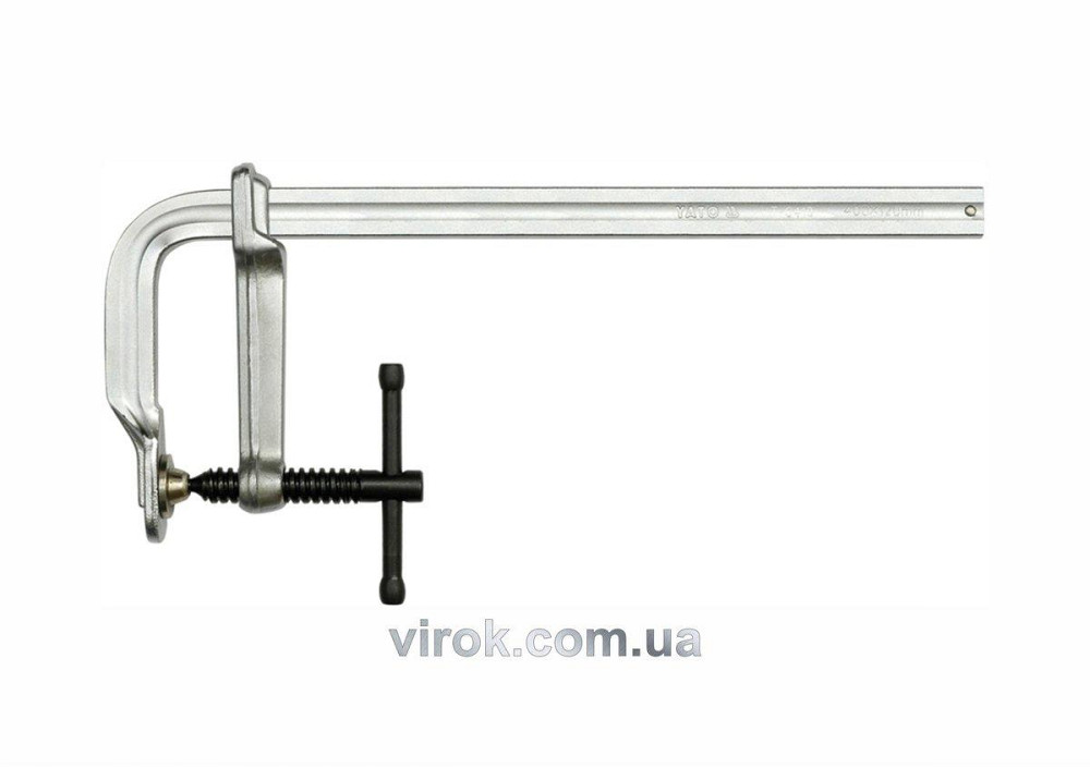 Струбцина кована хромована YATO, l=400х120 мм [10] Одеса - фото 1