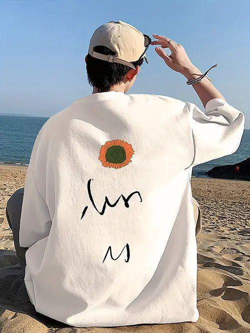 Футболка мужская с принтом  44 Белая 2634326120 Днепр - изображение 1