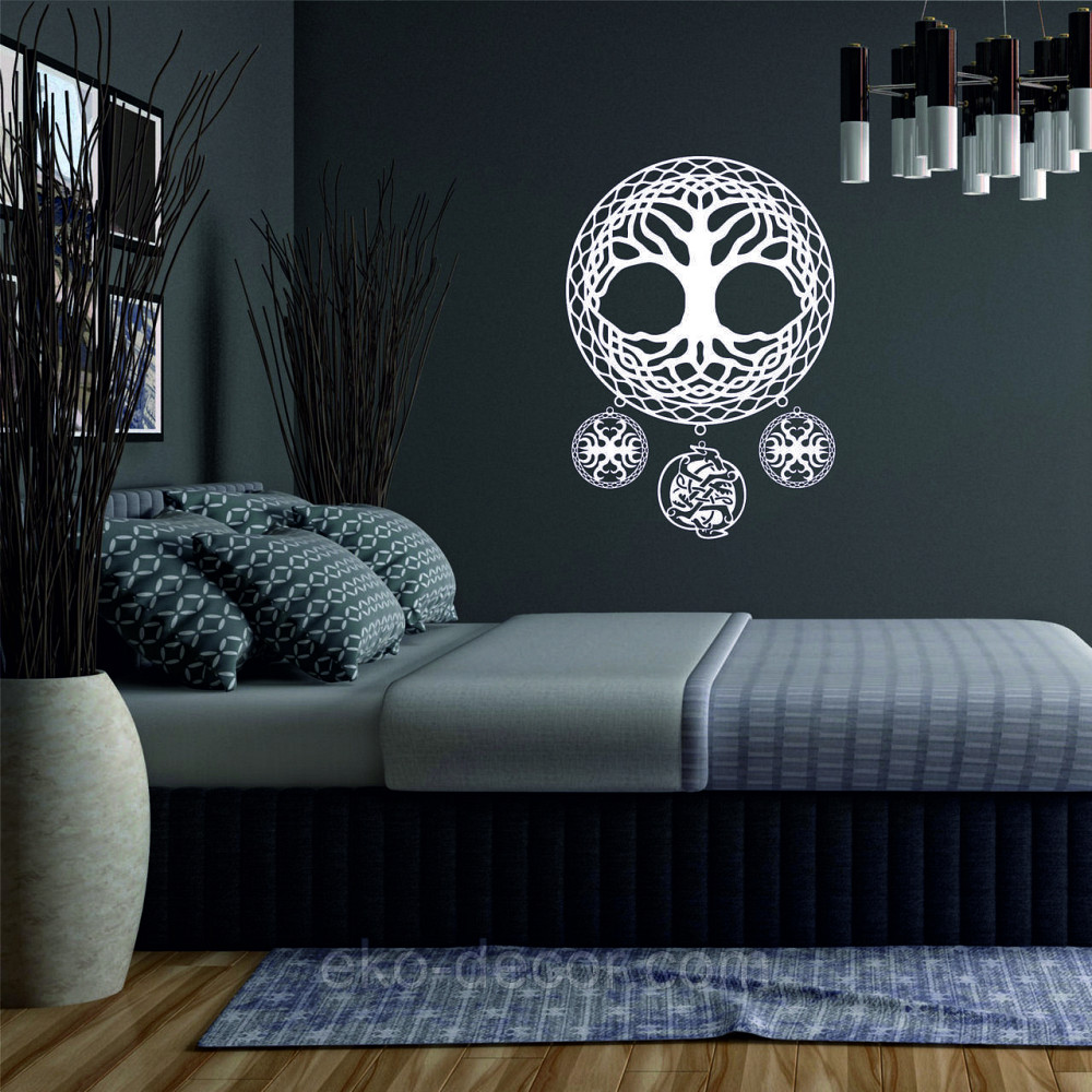 Декоративное настенное Панно «Ловец снов» Декор на стену 70*100 см, Белый Киев - изображение 1