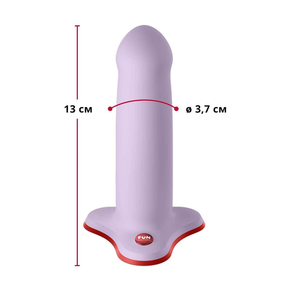 Фалоімітатор Fun Factory AMOR Purple, довжина 14,6 см, діаметр 3,7 см, вигнутий Sex Aura Київ - фото 3