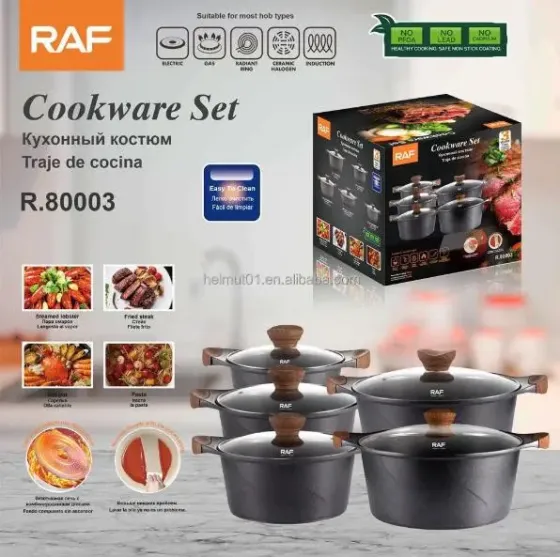 Набор кастрюль 5 в 1 Cookware Set R-80003 Коломия