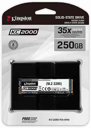 SSD M.2 Kingston KC2000 250GB NVMe 2280 PCIe 3.0 x4 3D NAND TLC Киев