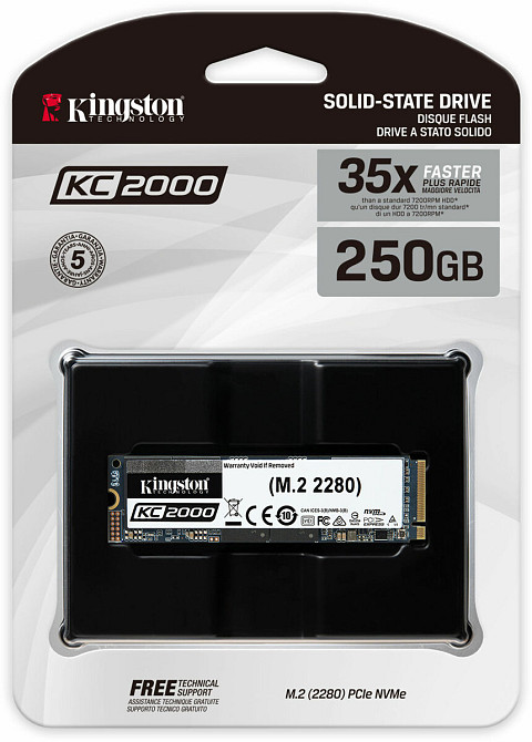 SSD M.2 Kingston KC2000 250GB NVMe 2280 PCIe 3.0 x4 3D NAND TLC Киев - изображение 2