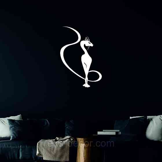 Декоративное настенное 3D Панно «Кот» Декор на стену с объемом 50*34 см, білий Киев