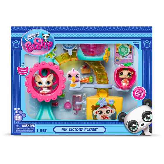 Ігровий набір "Фабрика Розваг" Littlest Pet Shop 00519 аксесуари та 2 фігурки, фабрика Вінниця